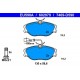 ATE 13046029792 Комплект доскови спирачки