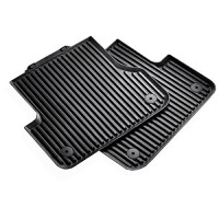 Audi 4H0 061 512 041 Rubber Floor Mats Rear Set of 2 Long Version