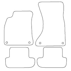 Мокетени стелки Audi A5 Type 8T3, 8F7) Coupé / Cabriolet произ. 06 / 2007-нататък 
