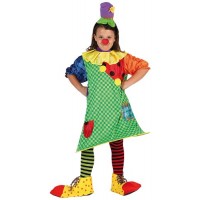 Рокля на клоун за момиче. Карнавален костюм за Момиче, Възраст: 4 години