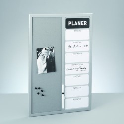 Zeller 11524 Weekly Planner / 40 x 60 Aluminium Grey (In German) Zeller 11524 Weekly Planner / 40 x 60 Aluminium Grey (In German)