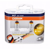 Автомобилни крушки Osram LCG H7 Халогенна крушка за преден фар, лимитирана серия с немския флаг 64210LCG, 12 V 55W, 2 броя в комплект