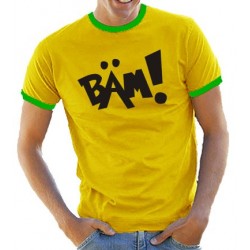 Мъжка тениск с надпис "BÄM!" ('BAM!') 
