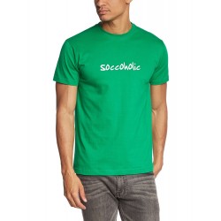 Мъжка тениска с надпис SOCCOHOLIC
